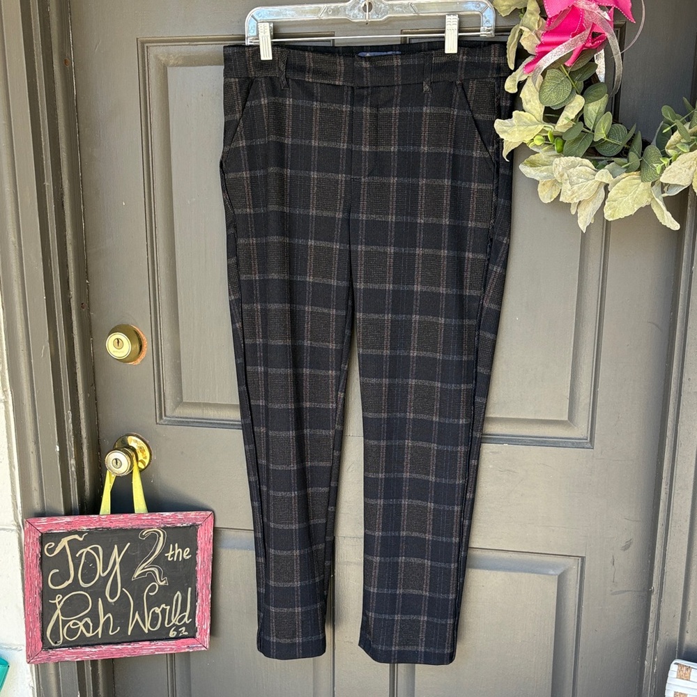Democracy Black Plaid Absolution style Pants